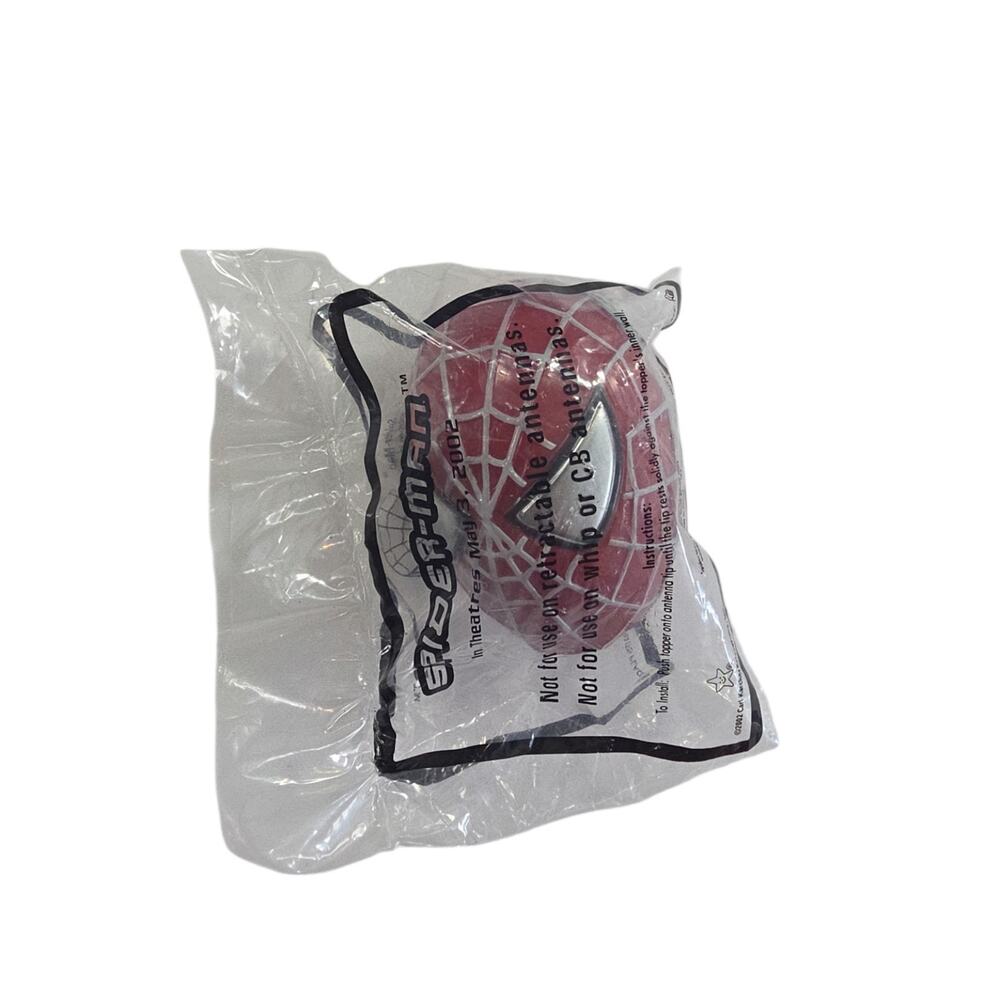 2002 Spider-Man Antenna Ball Topper Hardee's Carl's Jr Marvel Movie Sealed